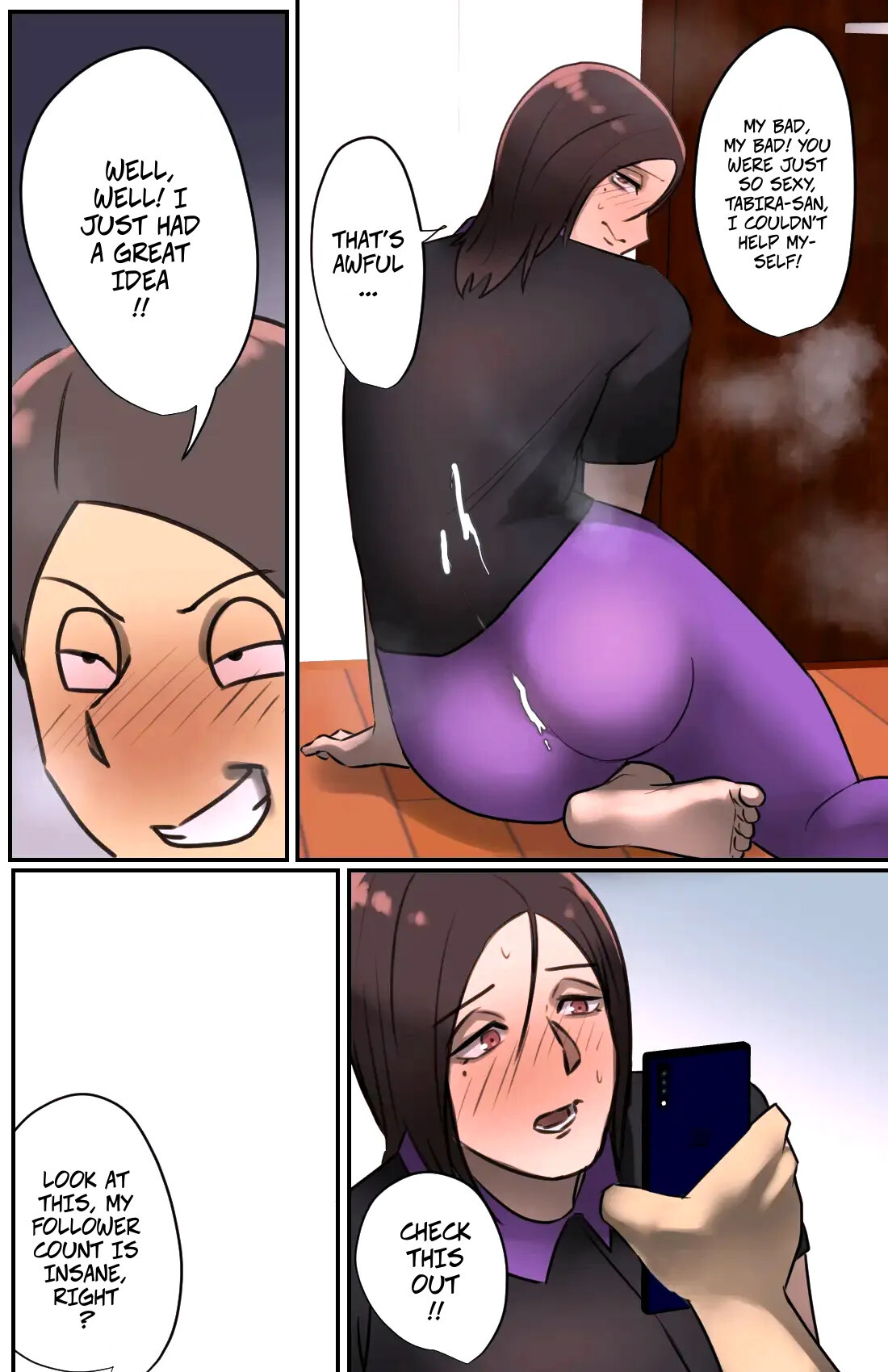 Hentai Manga Comic-A Saleswoman Interrupted Me While I Was Jerking-Off-Read-16